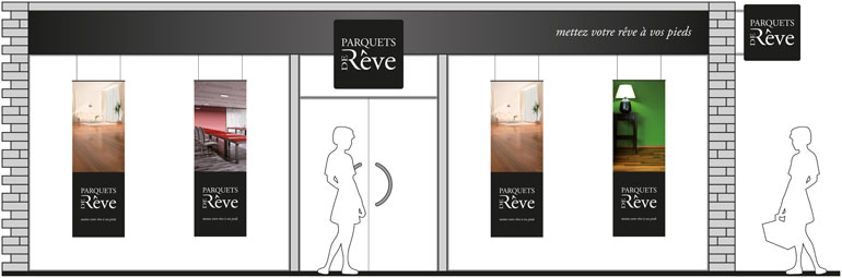 signalétique vitrine