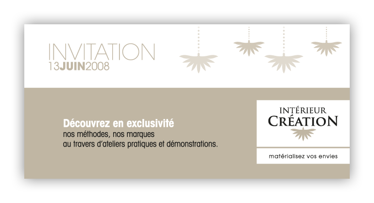 Création logotype charte graphique invitation