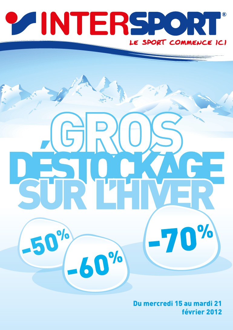 Affiche soldes magasin de sport