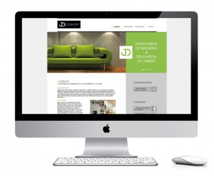 Webdesign pour une entreprise d'agencement et d'architecture d'intérieur