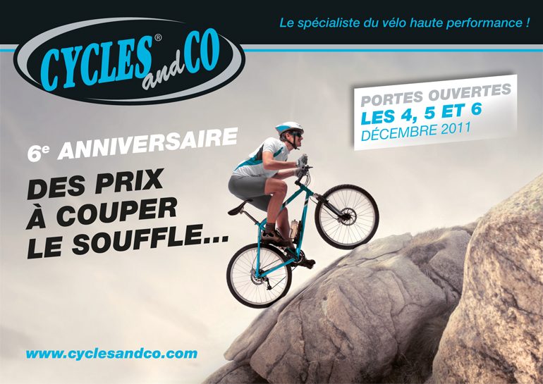 Visuel publicitaire magasin de cycles