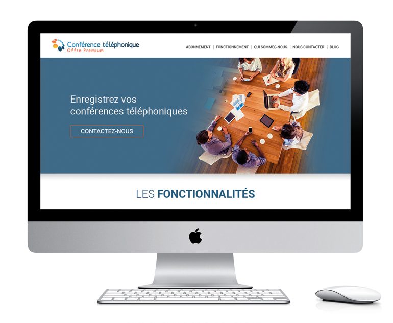 Webdesign pour un service de télécommunication
