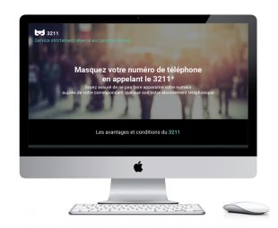 Webdesign pour un service de télécommunication