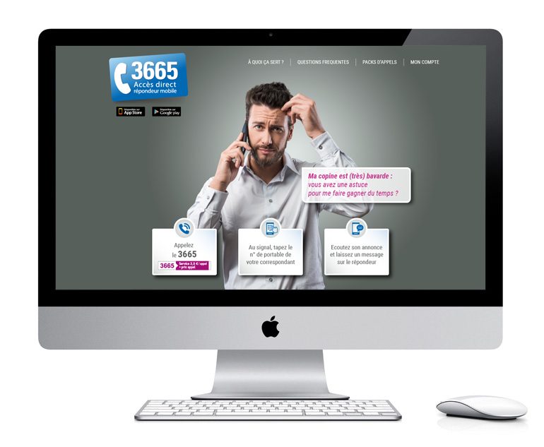 Webdesign pour un service de télécommunication