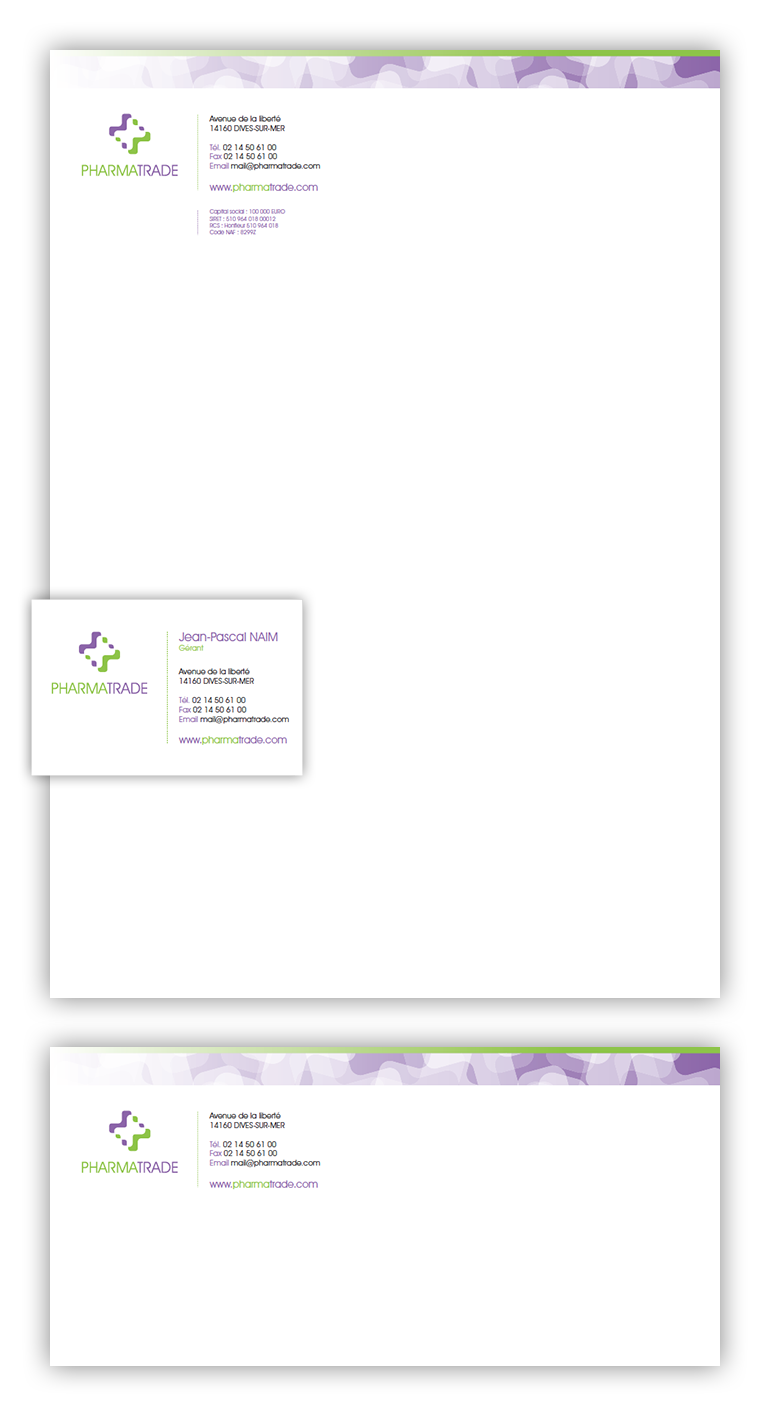 identité visuelle charte graphique papeterie