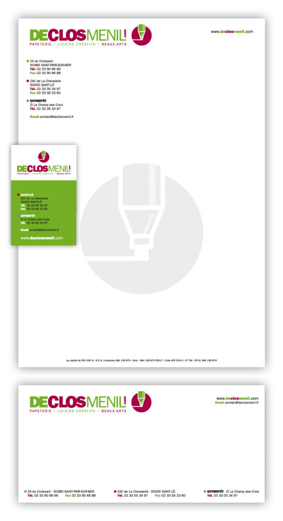identité visuelle charte graphique papeterie