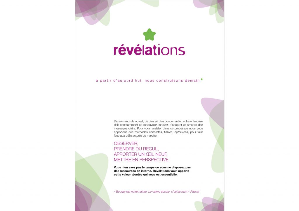 plaquette commerciale Révélations