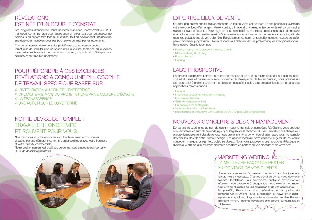 plaquette commerciale Révélations