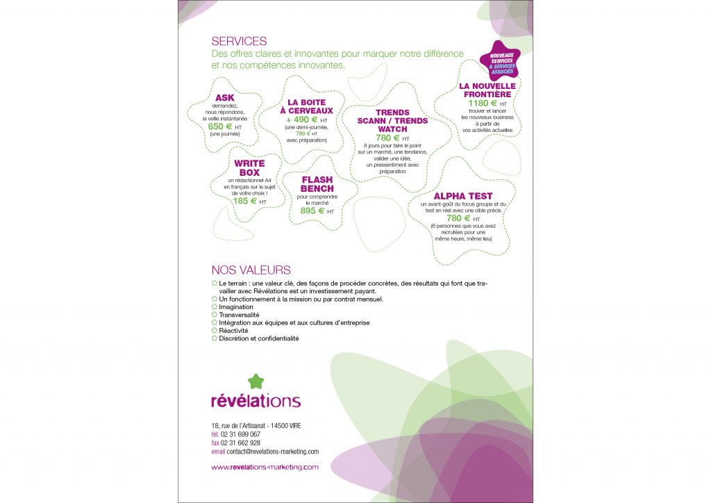 plaquette commerciale Révélations