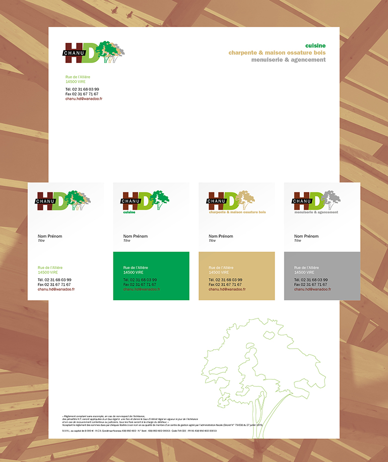 identité visuelle charte graphique papeterie