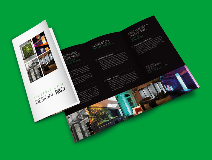 dépliant trois volets verso